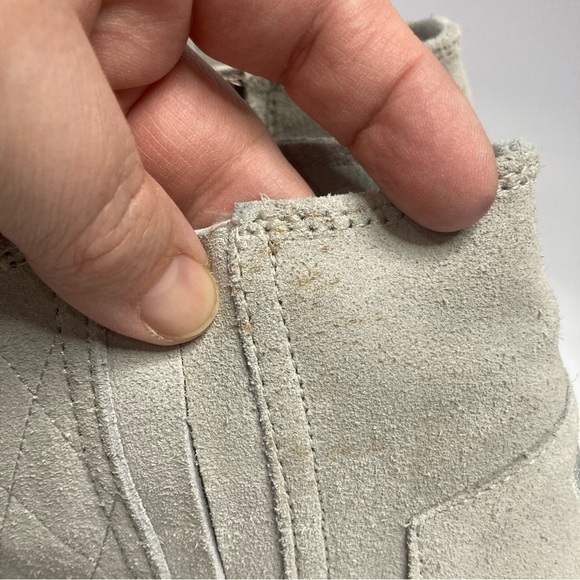 Toms gray peep Toe Heels size10 - Picture 5 of 9